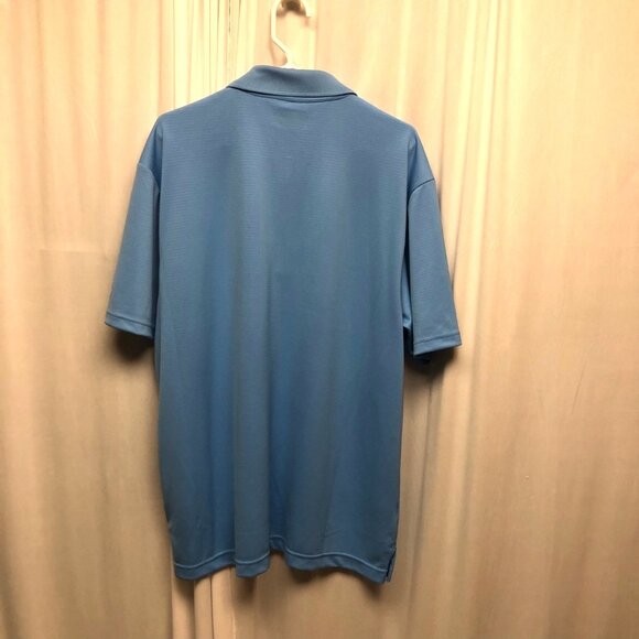 PGA Tour Blue Polo Shirt Mens Size XL Moisture Wicking Sun Protection NEW - Picture 2 of 7